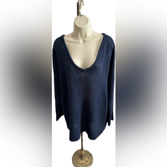 Just Fab Tunic Sweater Blue Women’s Size XXL‎ - Picture 1 of 7